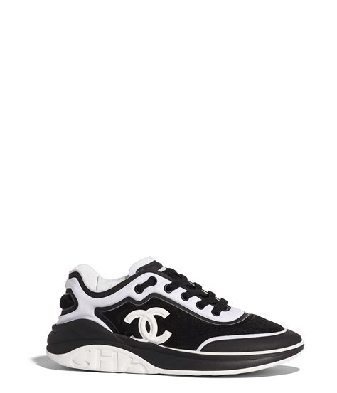 scarpe chanel guess|Chanel black and white sneakers.